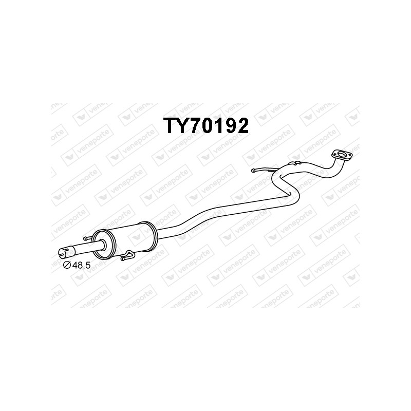 Tłumik TOYOTA - 174100M180 174100M181