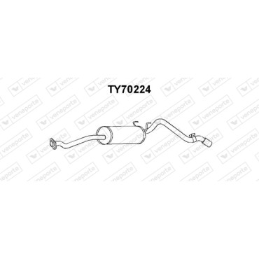 Tłumik TOYOTA - 1743054350 1743054860 17430YZZ6A