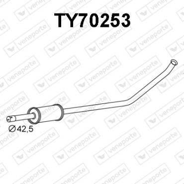 Tłumik TOYOTA - 174101B050