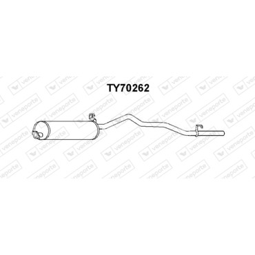 Tłumik TOYOTA - 1743031120  