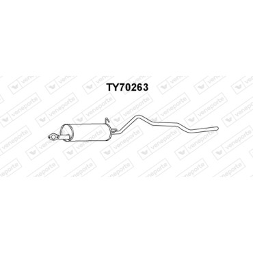 Tłumik TOYOTA - 1743054150 1743054151 1743054160