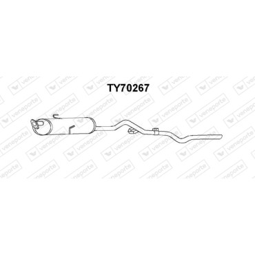 Tłumik TOYOTA - 1743071060 174307106083 1743071061