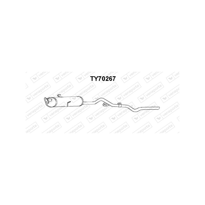 Tłumik TOYOTA - 1743071060 174307106083 1743071061