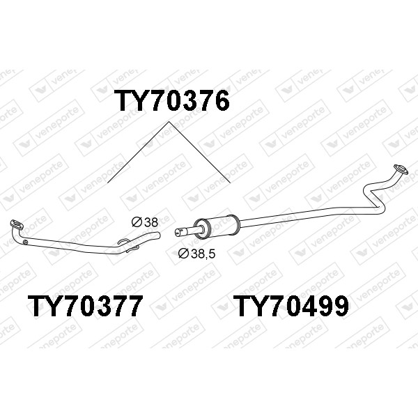 Tłumik TOYOTA - 174100J040  