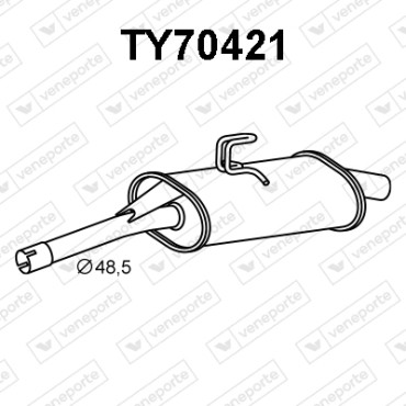 Tłumik TOYOTA - 174307A730 174307A731
