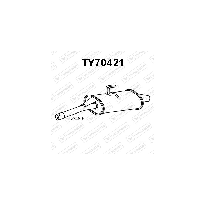 Tłumik TOYOTA - 174307A730 174307A731