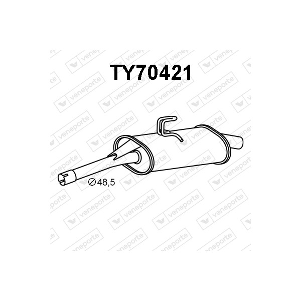 Tłumik TOYOTA - 174307A730 174307A731
