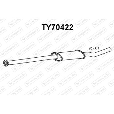Tłumik TOYOTA - 174307A730 174307A731