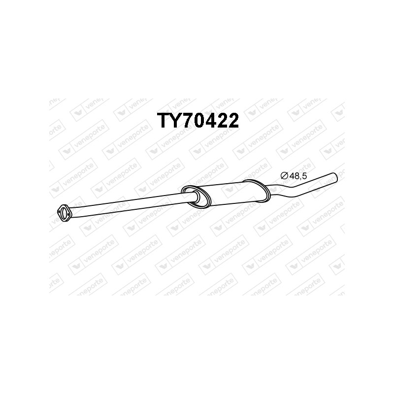 Tłumik TOYOTA - 174307A730 174307A731