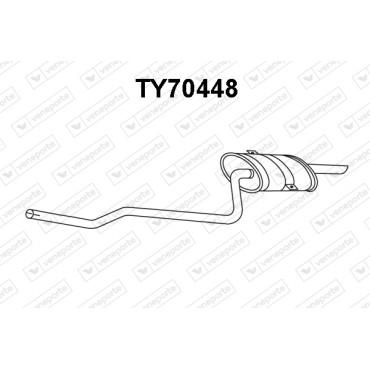 Tłumik TOYOTA - 174301B070  