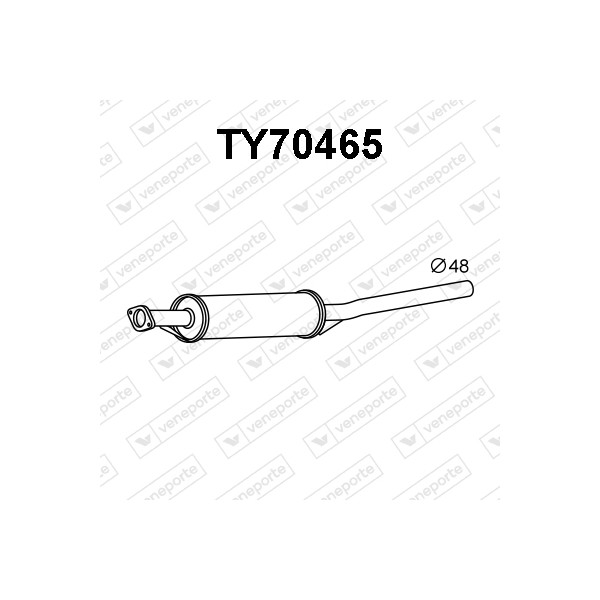 Tłumik TOYOTA - 1743002180 1743002181 1743002200