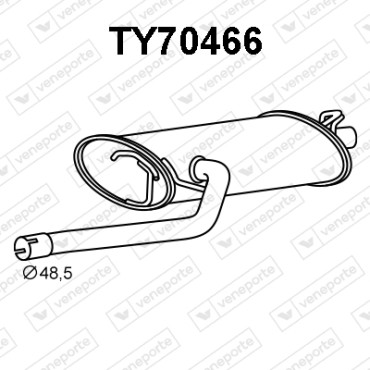 Tłumik TOYOTA - 1743002180 1743002181 1743002200