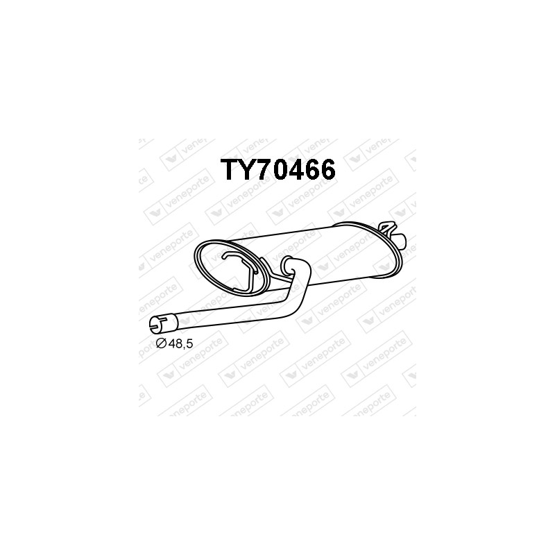 Tłumik TOYOTA - 1743002180 1743002181 1743002200