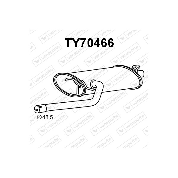 Tłumik TOYOTA - 1743002180 1743002181 1743002200