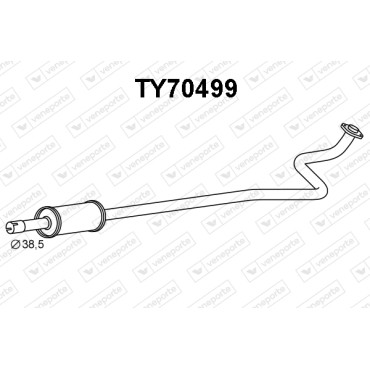 Tłumik TOYOTA - 174100J010 174100J020 174100J040