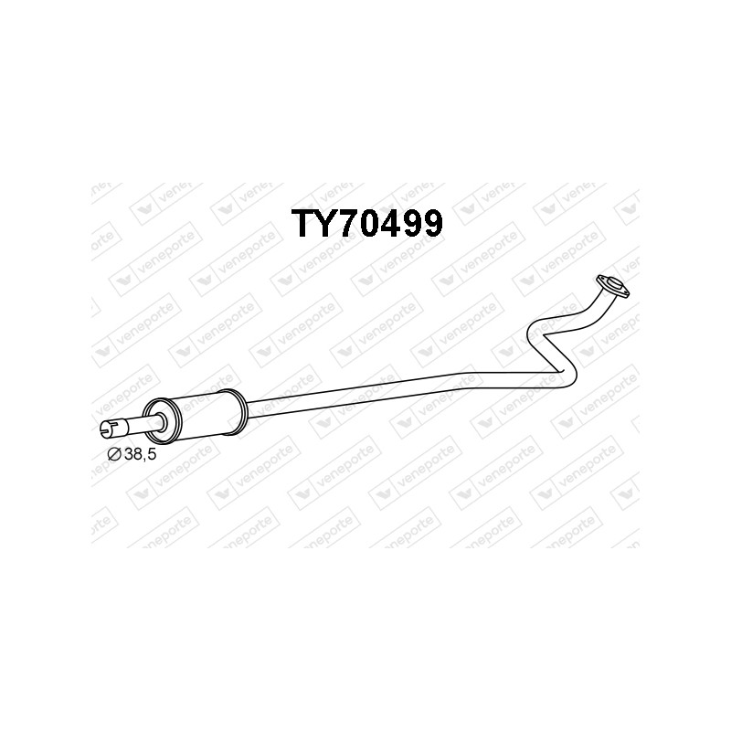 Tłumik TOYOTA - 174100J010 174100J020 174100J040