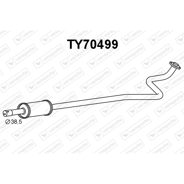 Tłumik TOYOTA - 174100J010 174100J020 174100J040