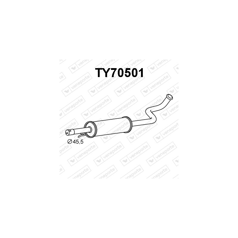 Tłumik TOYOTA - 1741021060 1741021070-S.F