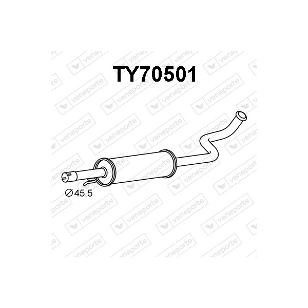 Tłumik TOYOTA - 1741021060 1741021070-S.F