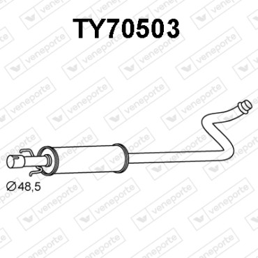 Tłumik TOYOTA - 1741021100 1741021110 1741021170