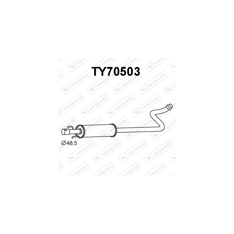 Tłumik TOYOTA - 1741021100 1741021110 1741021170