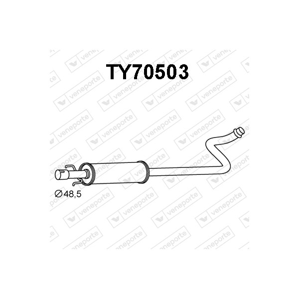 Tłumik TOYOTA - 1741021100 1741021110 1741021170