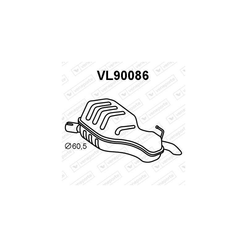 Tłumik VOLVO - 30672323 30672327 8634167