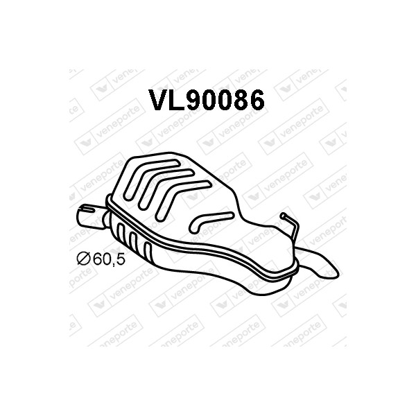 Tłumik VOLVO - 30672323 30672327 8634167