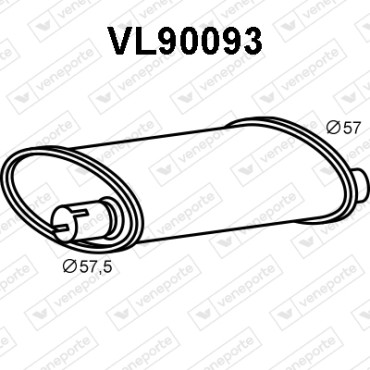 Tłumik VOLVO - 1271261 1378237 1378696