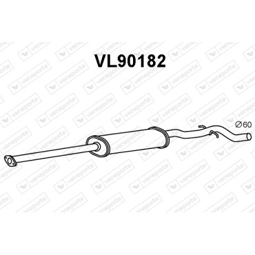 Tłumik VOLVO - 8624765 9404420 9492257