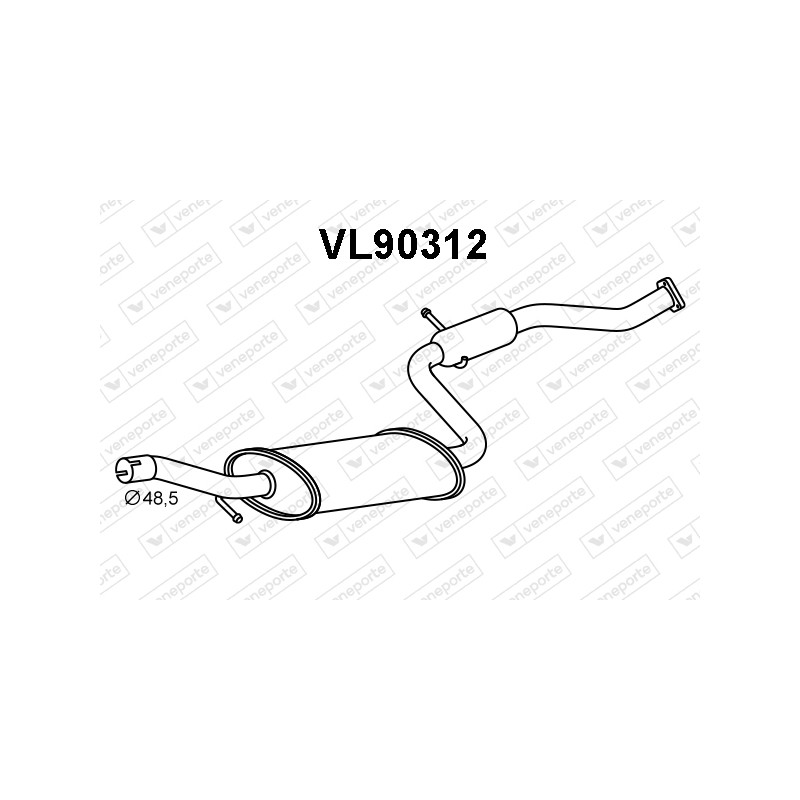 Tłumik VOLVO - 30617327 30617328 30652225