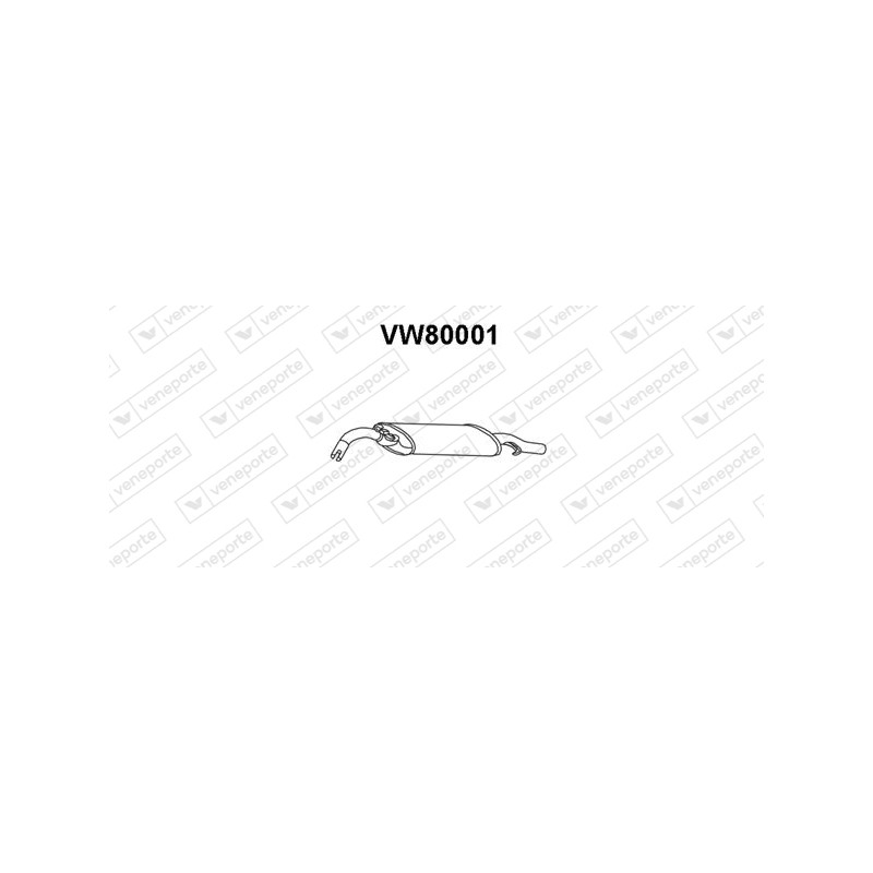 Tłumik VOLKSWAGEN - 191253609BJ 191253609BK 191253609P