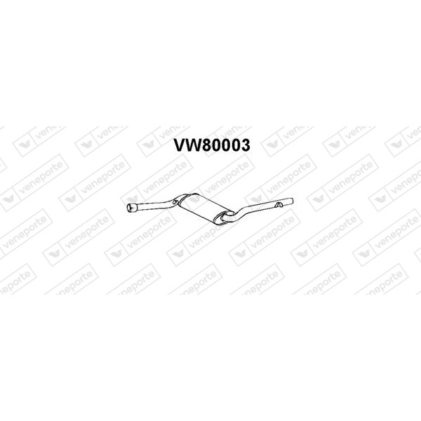 Tłumik VOLKSWAGEN - 321253409A 323253409A 