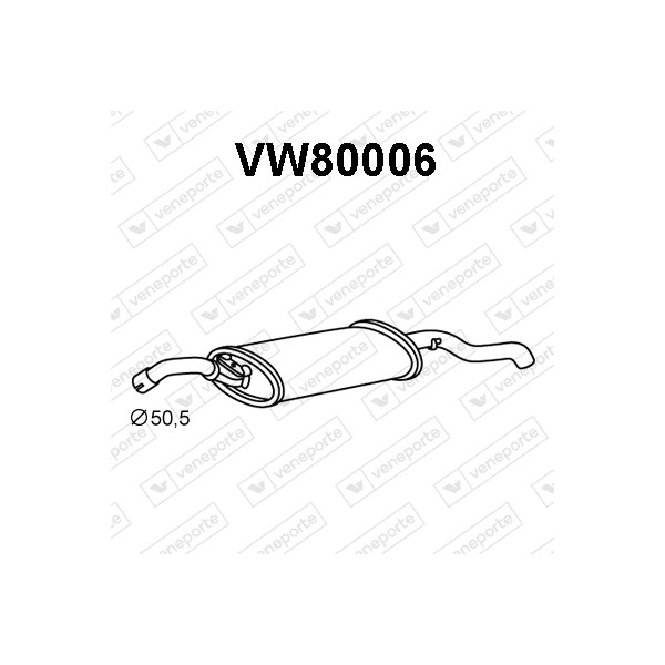 Tłumik VOLKSWAGEN - 191253609BM 191253609G 191253609H