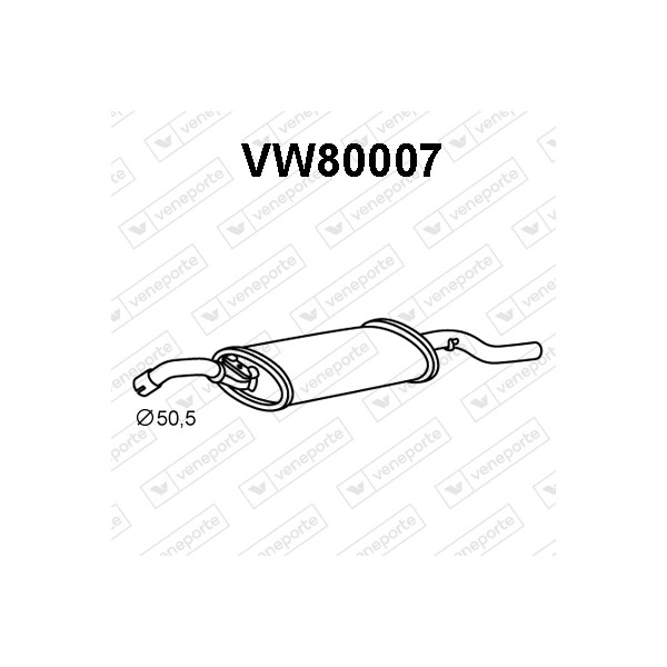 Tłumik VOLKSWAGEN - 191253609A 191253609AB 191253609AC