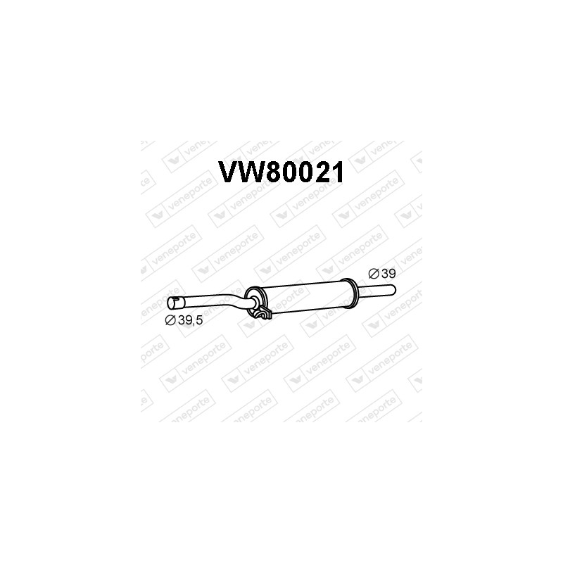 Tłumik VOLKSWAGEN - 867253209A 867253209E 867253209F