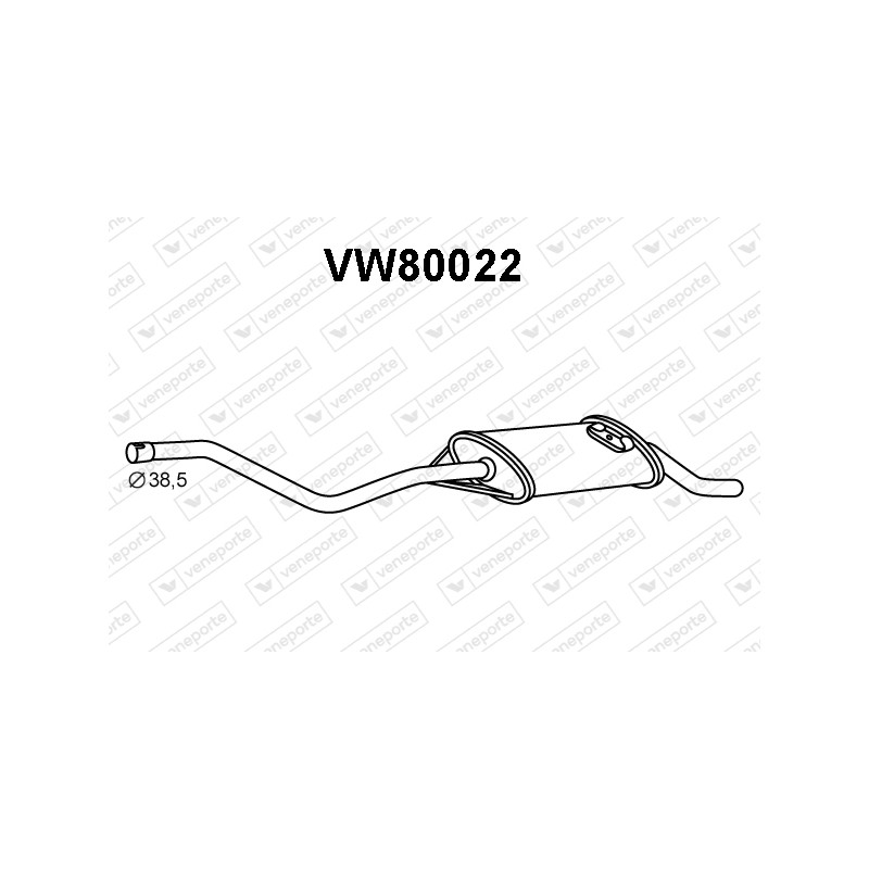 Tłumik VOLKSWAGEN - 867253609AD 867253609AG 871253609J