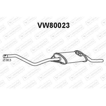 Tłumik VOLKSWAGEN - 865253409AG 865253409B 865253409P