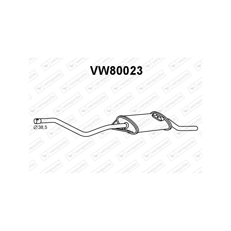 Tłumik VOLKSWAGEN - 865253409AG 865253409B 865253409P