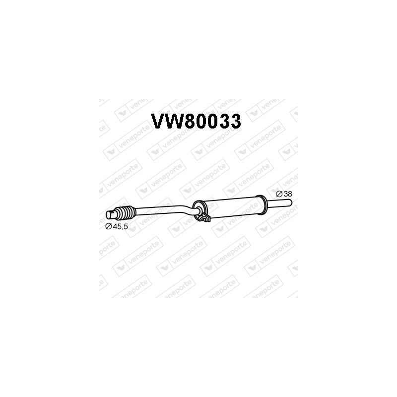 Tłumik VOLKSWAGEN - 867253209B 867253209C 867253209K