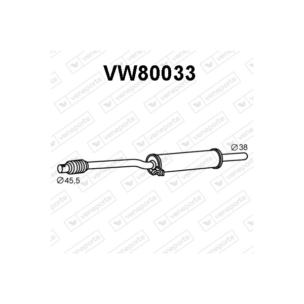 Tłumik VOLKSWAGEN - 867253209B 867253209C 867253209K