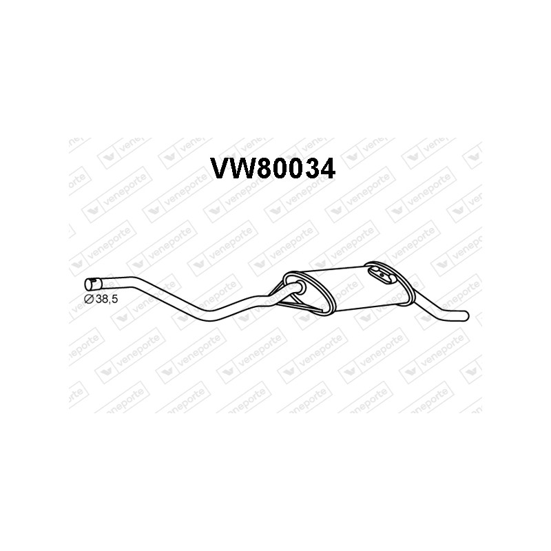 Tłumik VOLKSWAGEN - 867253609A 867253609AJ 867253609P