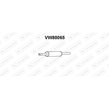 Tłumik VOLKSWAGEN - 191253209A 191253209E 191253209H
