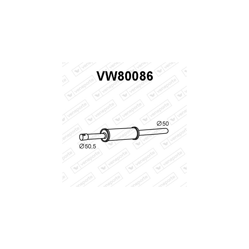 Tłumik VOLKSWAGEN - 191253209B 191253209D 