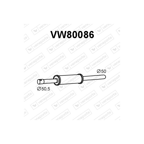 Tłumik VOLKSWAGEN - 191253209B 191253209D 