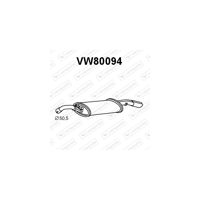 Tłumik VOLKSWAGEN - 191253609AD 191253609AE 191253609E