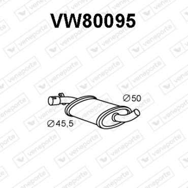 Tłumik VOLKSWAGEN - 165253409A 191253409A 191253409AD