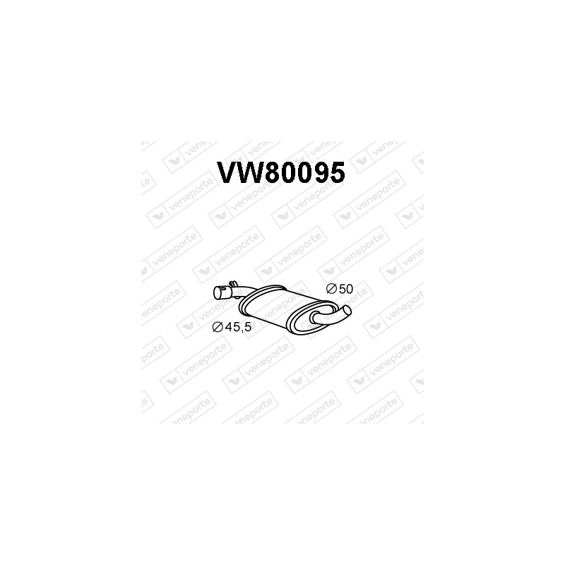 Tłumik VOLKSWAGEN - 165253409A 191253409A 191253409AD