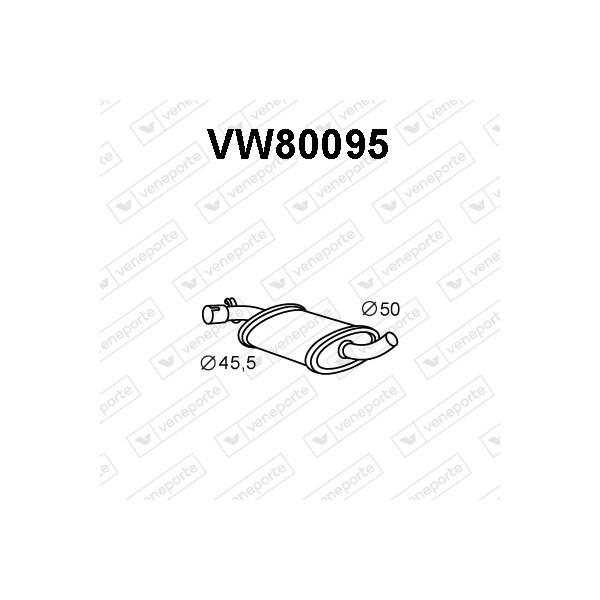 Tłumik VOLKSWAGEN - 165253409A 191253409A 191253409AD