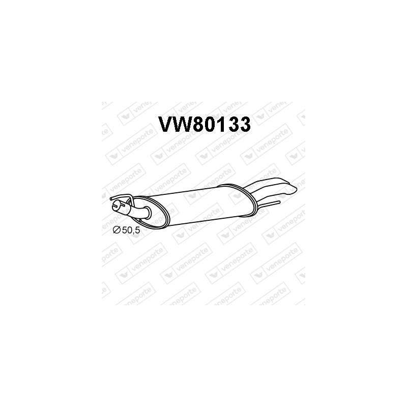 Tłumik VOLKSWAGEN - 1H6253609AF JZW253609A 